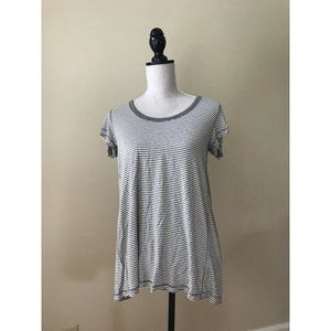 Heather by Bordeaux Split Back Tee  XS